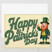 Prettig St. Patrick's Dag Schattige Leprechaun (Voorkant / Achterkant)