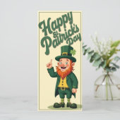 Prettig St. Patrick's Dag Schattige Leprechaun (Staand voorkant)