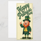 Prettig St. Patrick's Dag Schattige Leprechaun (Voorkant / Achterkant)
