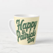 Prettig St. Patrick's Dag Schattige Leprechaun Latte Mok (Linkerhoek)