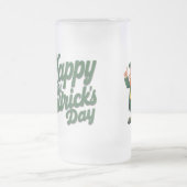 Prettig St. Patrick's Dag Schattige Leprechaun Matglas Bierpul (Center)