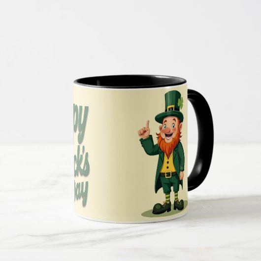 Prettig St. Patrick's Dag Schattige Leprechaun Mok (Voorkant rechts)