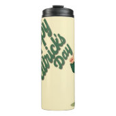 Prettig St. Patrick's Dag Schattige Leprechaun Thermosbeker (Voorkant)
