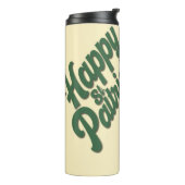 Prettig St. Patrick's Dag Schattige Leprechaun Thermosbeker (Gedraaid links)