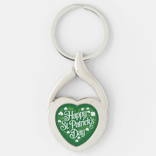 Prettig St. Patrick's Dag Sleutelhanger (Voorkant)