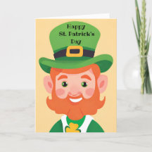 Prettig St. Patrick's Dag Speelse Leprechaun Kaart