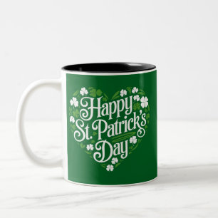 Prettig St. Patrick's Dag  Tweekleurige Koffiemok