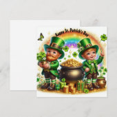 Prettig St. Patrick's Dag Vakantiewenskaart Feestdagenkaart (Voorkant / Achterkant)
