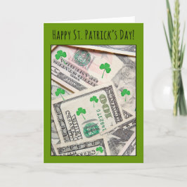 Prettig St. Patrick's Dag Voor Iedereen Geld Kaart