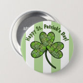 Prettig St. Patrick's Day 3-inch knop Ronde Button 7,6 Cm (Voorkant /achterkant)