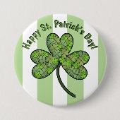 Prettig St. Patrick's Day 3-inch knop Ronde Button 7,6 Cm (Voorkant)
