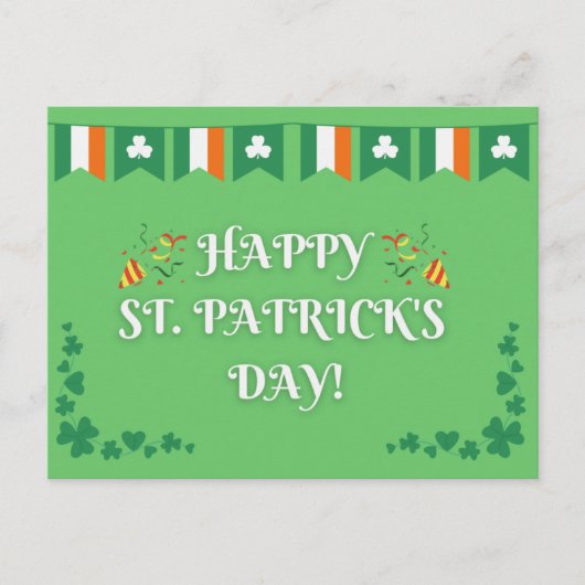 Prettig St. Patrick's Day Briefkaart (Voorkant)