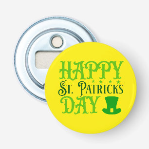 Prettig St. Patrick's Day Button Flesopener