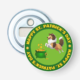 Prettig St. Patrick's Day Button Flesopener