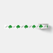 Prettig St. Patrick's Day-drieblad 1,5" Satijnen Lint (Voorkant)