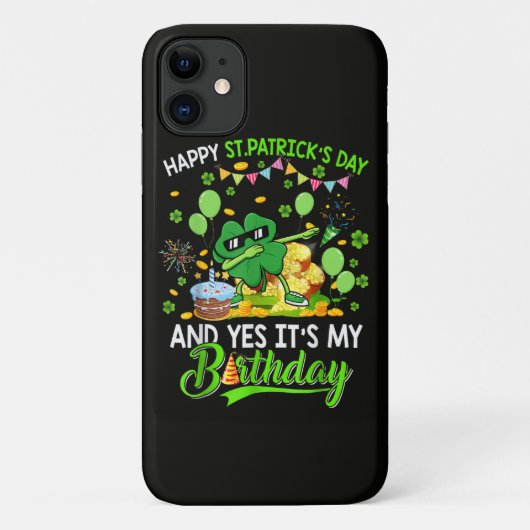 Prettig St. Patrick's Day en mijn verjaardag klave Case-Mate iPhone Case (Achterkant)