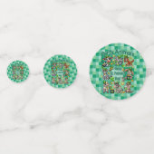 Prettig St. Patrick's Day en Schattige "Feestbeest Confetti (Achterkanten)