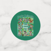 Prettig St. Patrick's Day en Schattige "Feestbeest Confetti (Kleine voorkant)