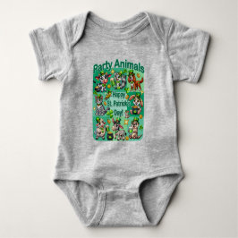 Prettig St. Patrick's Day en Schattige "Feestbeest Romper
