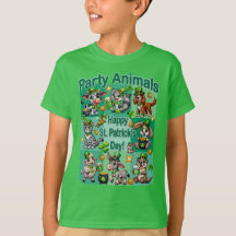 Prettig St. Patrick's Day en schattige "Feestbeest