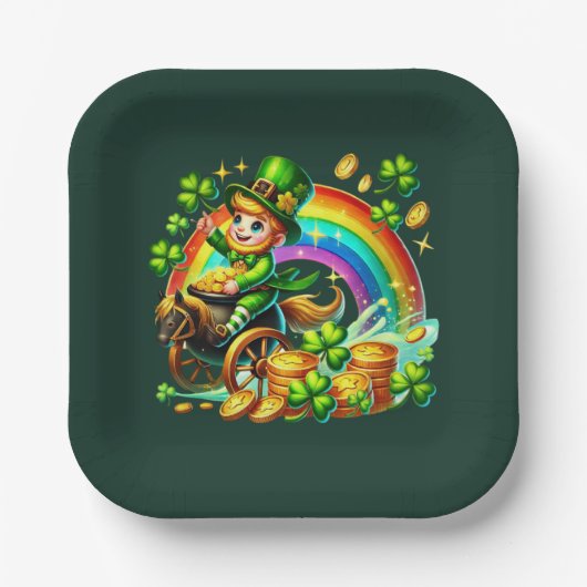 Prettig St. Patrick's Day-feest Papieren Bordje (Voorkant)