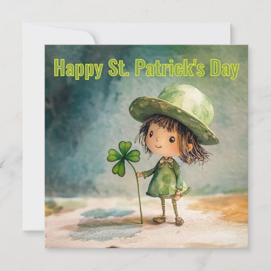 Prettig St. Patrick's Day Feestdagenkaart (Voorkant)