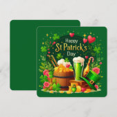 Prettig St. Patrick's Day Feestelijke Viering Kaart (Voorkant / Achterkant)