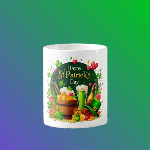 Prettig St. Patrick's Day Feestelijke Viering Koffiemok