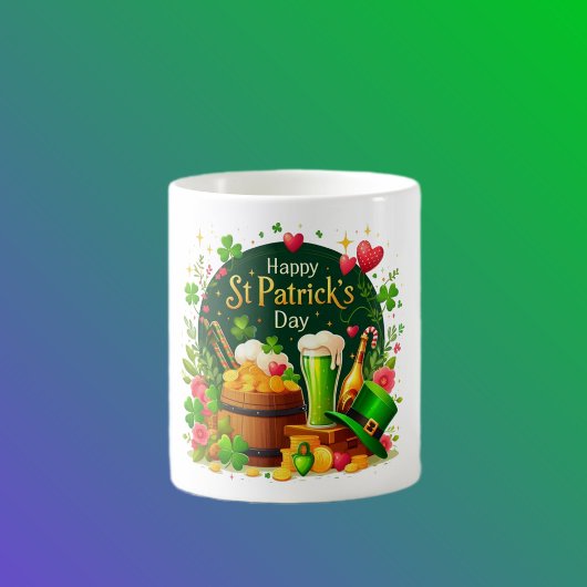 Prettig St. Patrick's Day Feestelijke Viering Koffiemok
