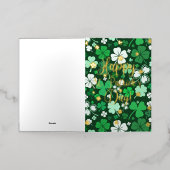 Prettig St. Patrick's Day Folie Wenskaart (Buiten Laag)