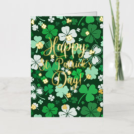 Prettig St. Patrick's Day Folie Wenskaart