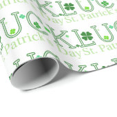 Prettig St. Patrick's Day Geluk Cadeaupapier (Rol Hoek)