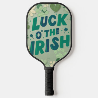 Prettig St. Patrick's Day "geluk ermee Ieren" Pickleball Paddle