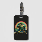 Prettig St. Patrick's Day Grappige Leprechaun Bagagelabel (Voorkant (verticaal))
