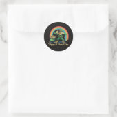 Prettig St. Patrick's Day Grappige Leprechaun Ronde Sticker (Tas)