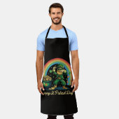 Prettig St. Patrick's Day Grappige Leprechaun Schort (Gedragen)
