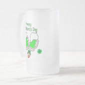 Prettig St. Patrick's Day, Groene Bier Matglas Bierpul (Voorkant links)
