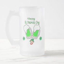 Prettig St. Patrick's Day, Groene Bier Matglas Bierpul
