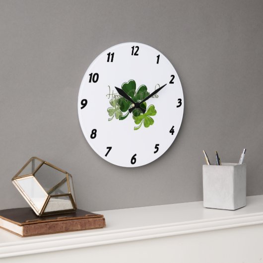 Prettig St. Patrick's Day Grote Klok (Kantoor)