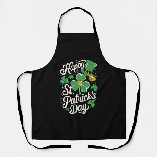 Prettig St Patrick's Day Iers erfgoed St Patty's Schort (Voorkant)