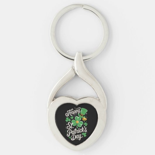 Prettig St Patrick's Day Iers erfgoed St Patty's  Sleutelhanger (Voorkant)