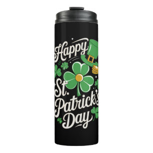 Prettig St. Patrick's Day Iers erfgoed St. Patty's Thermosbeker