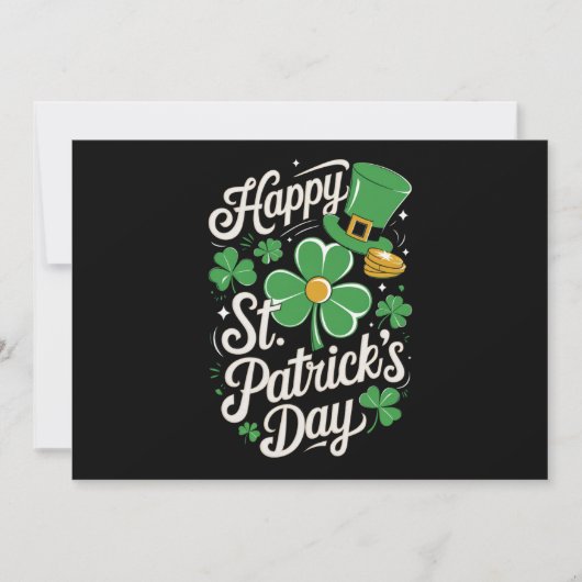 Prettig St Patrick's Day Ierse Erfenis St Patty's Kaart (Voorkant)