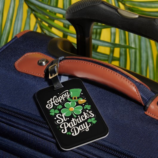 Prettig St. Patrick's Day Ierse Erfgoed St. Patty' Bagagelabel (Voorkant Insitu 1)