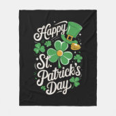 Prettig St. Patrick's Day Ierse Erfgoed St. Patty' Fleece Deken (Voorkant)
