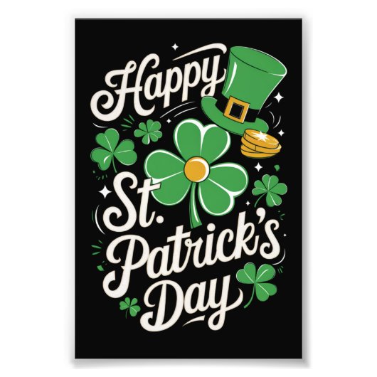 Prettig St. Patrick's Day Ierse Erfgoed St. Patty' Foto Afdruk (Voorkant)