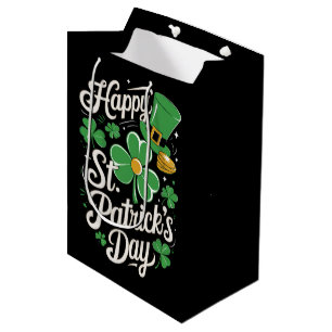 Prettig St. Patrick's Day Ierse Erfgoed St. Patty' Medium Cadeauzakje