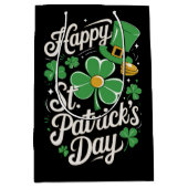 Prettig St. Patrick's Day Ierse Erfgoed St. Patty' Medium Cadeauzakje (Voorkant)