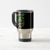 Prettig St. Patrick's Day Ierse Erfgoed St. Patty' Reisbeker (Voorkant links)