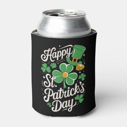 Prettig St Patrick's Day Ierse Erfgoed St Patty's  Blikjeskoeler (Blikje Voorkant)